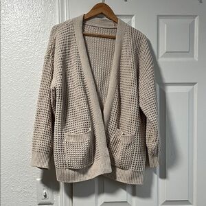 Cozy Cream Knit Cardigan Sweater